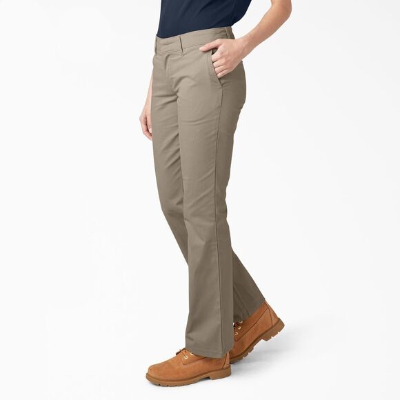 Dickies classic 5 pocket twill Pants size 9 woman’s low rise boot cut - Picture 1 of 4